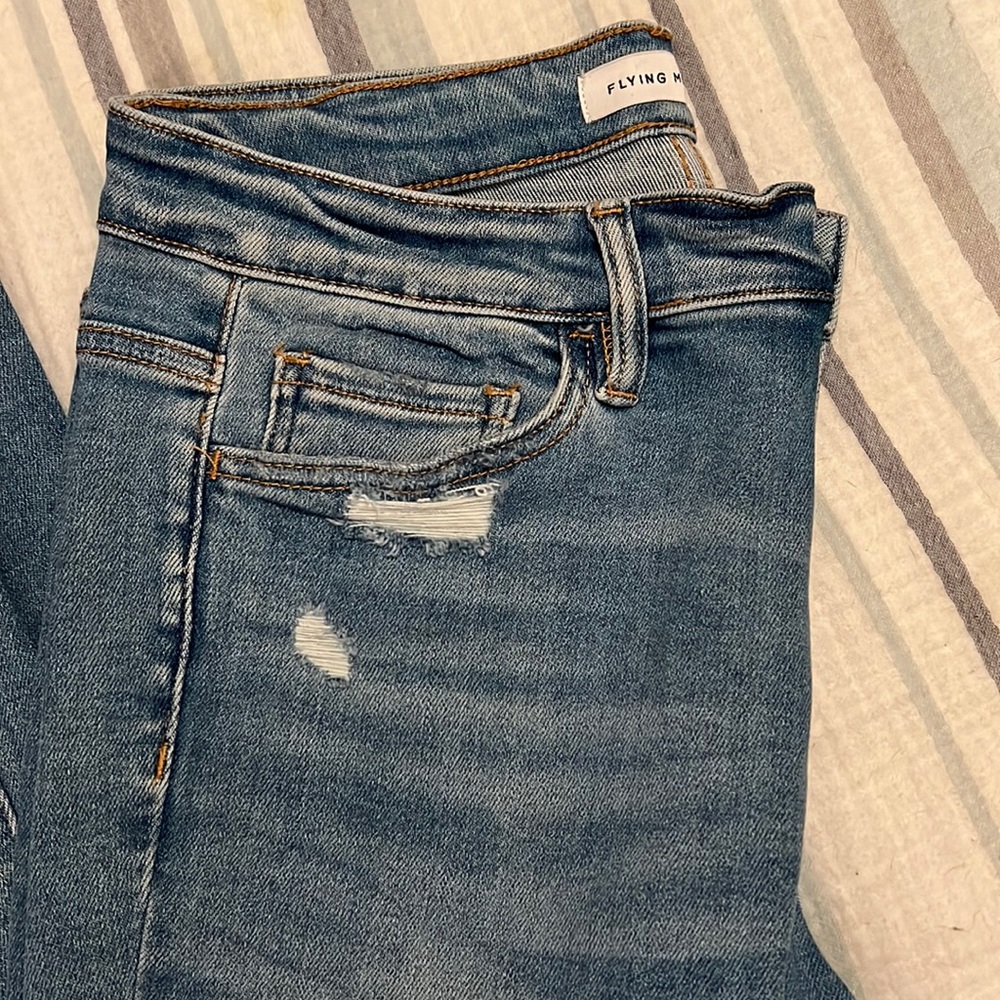 Flying monkey destroyed flare jeans size size 30